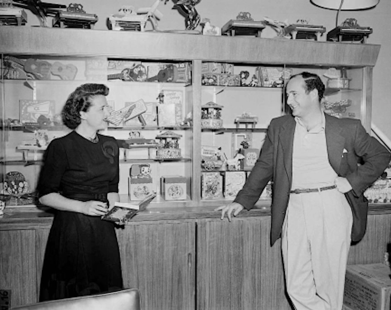 The founders of Mattel, Ruth and Elliot Handler. Image from Mattel.