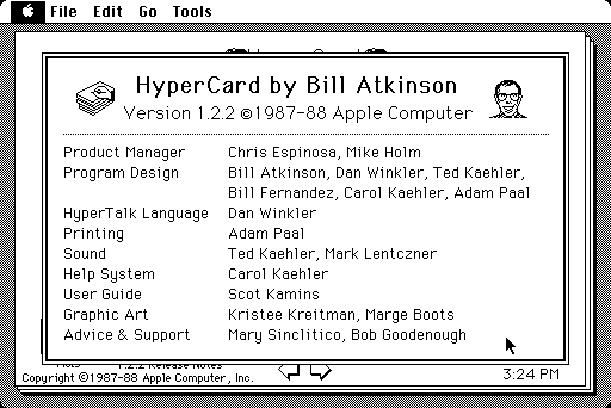 HyperCard. Image from WinWorld.