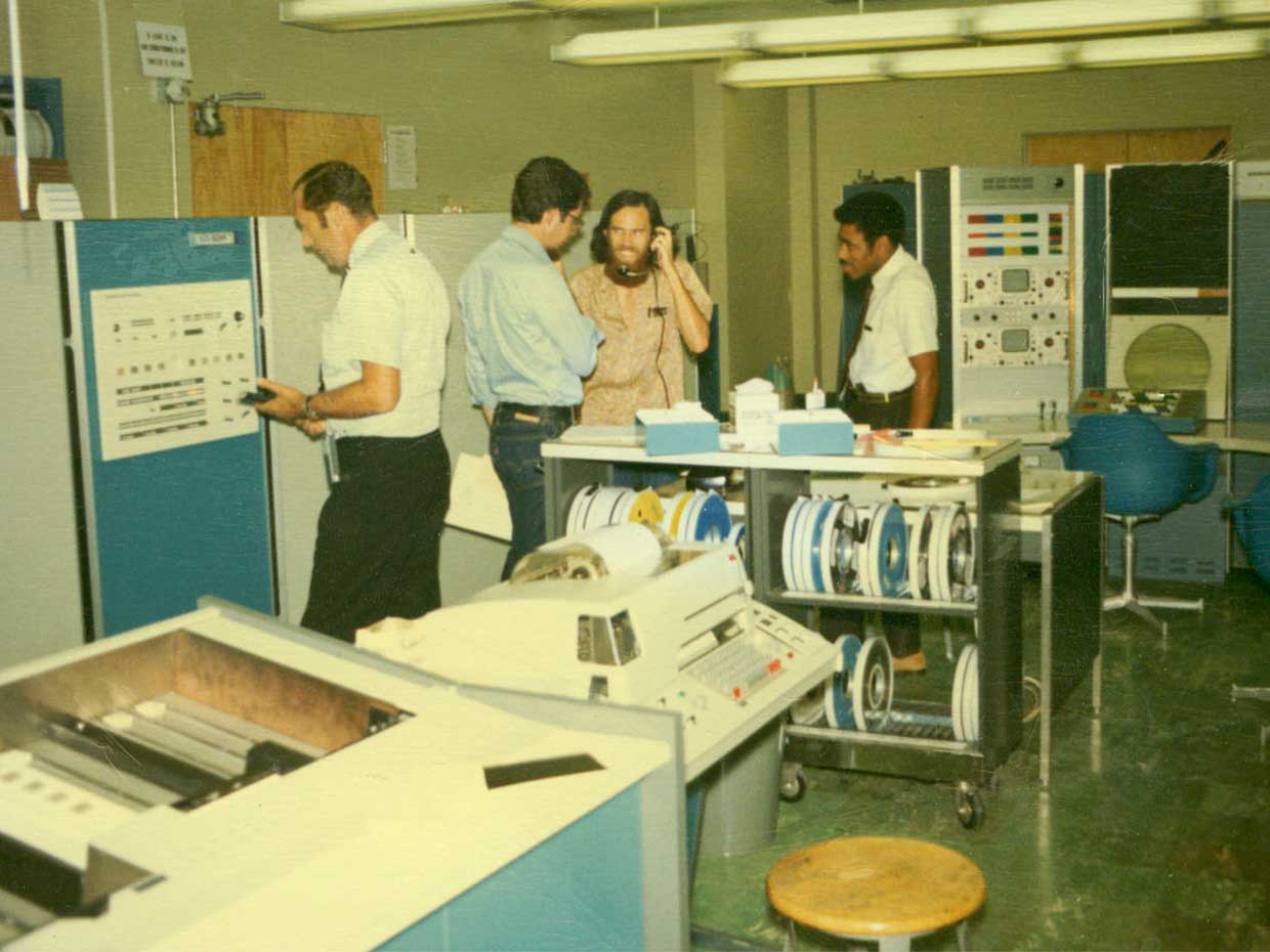 A look inside UCLA's Boelter Hall, which housed one of the four original ARPANET nodes. Image from IEEE Spectrum.