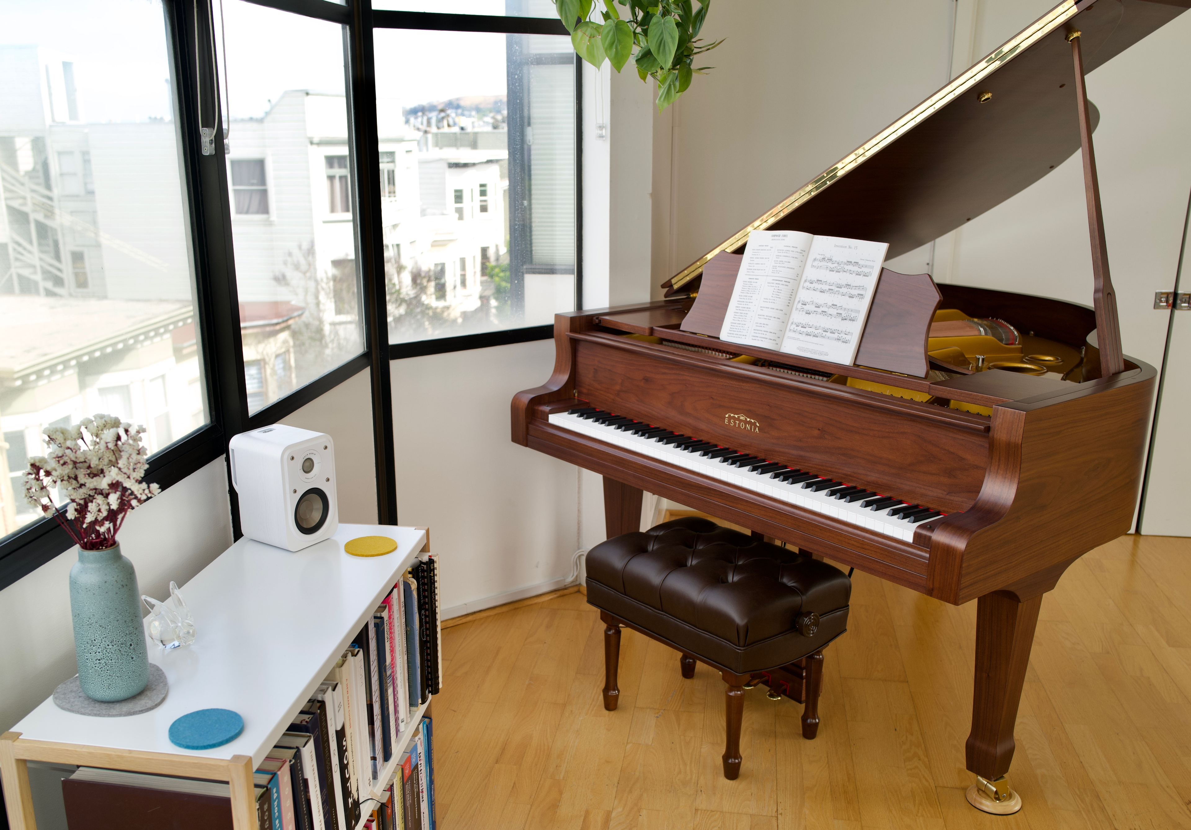 Andy's baby grand piano. Image from Andy Matuschak.