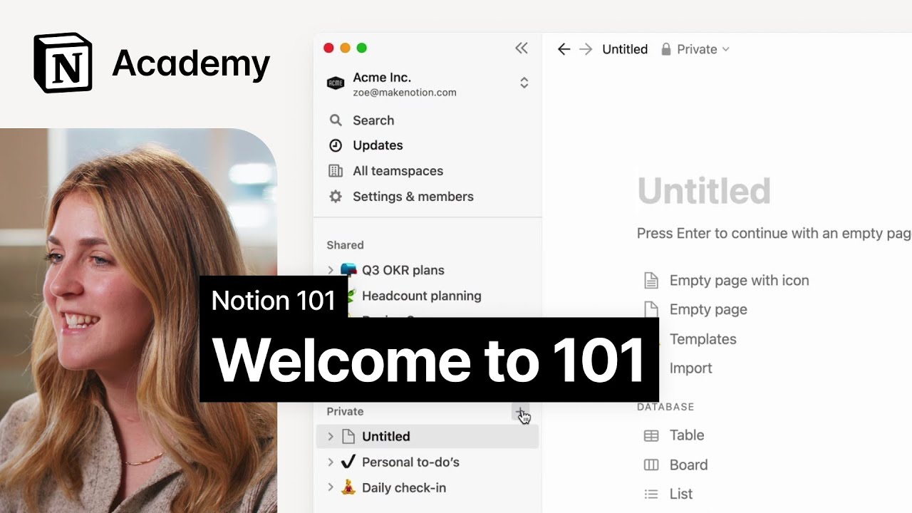 Notion 101 introduction