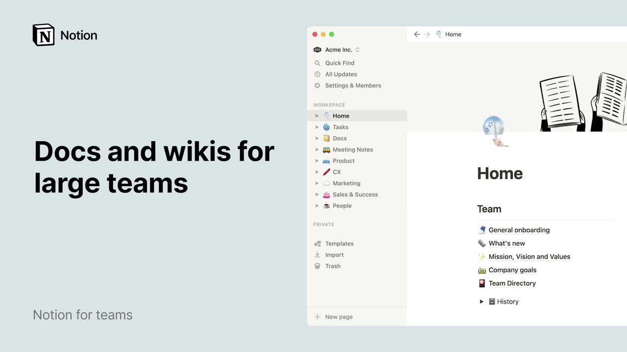 Organizing docs & wikis for large teams