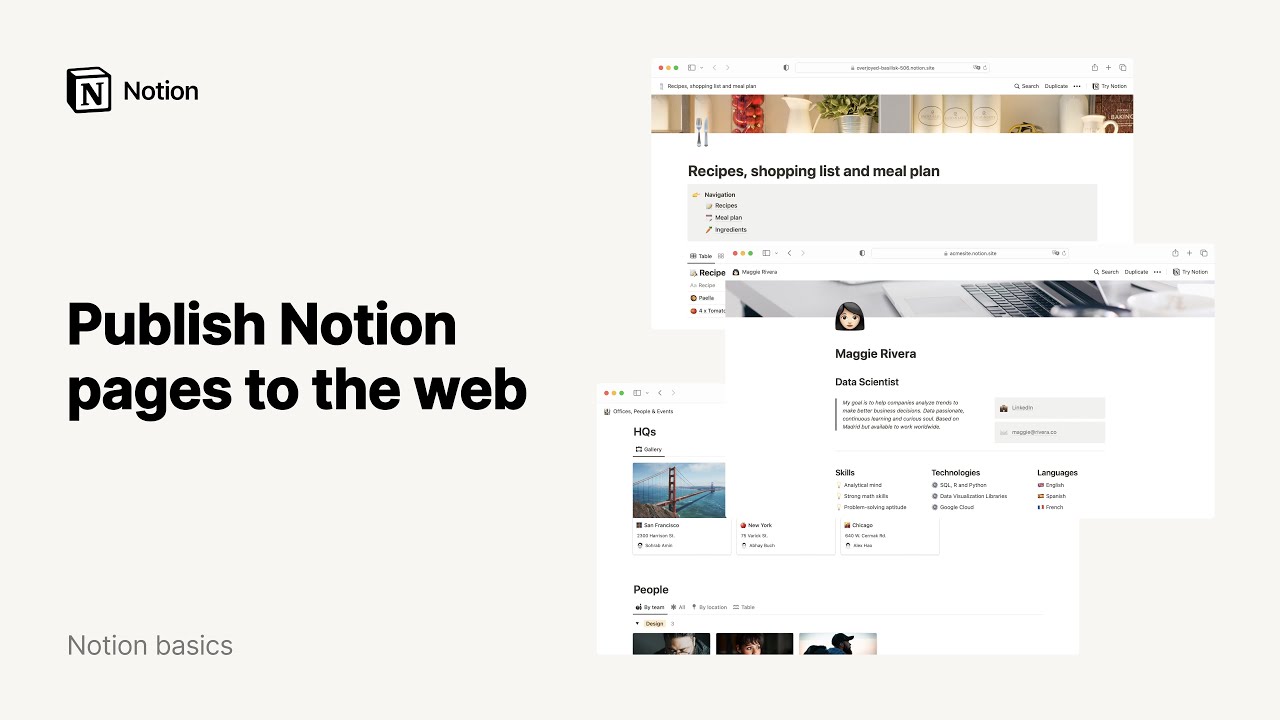 Publish Notion pages to the web