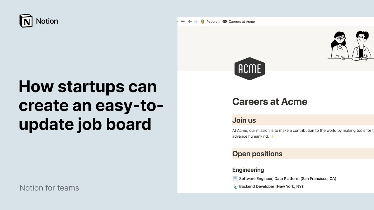 How startups can create an easy-to-update job board