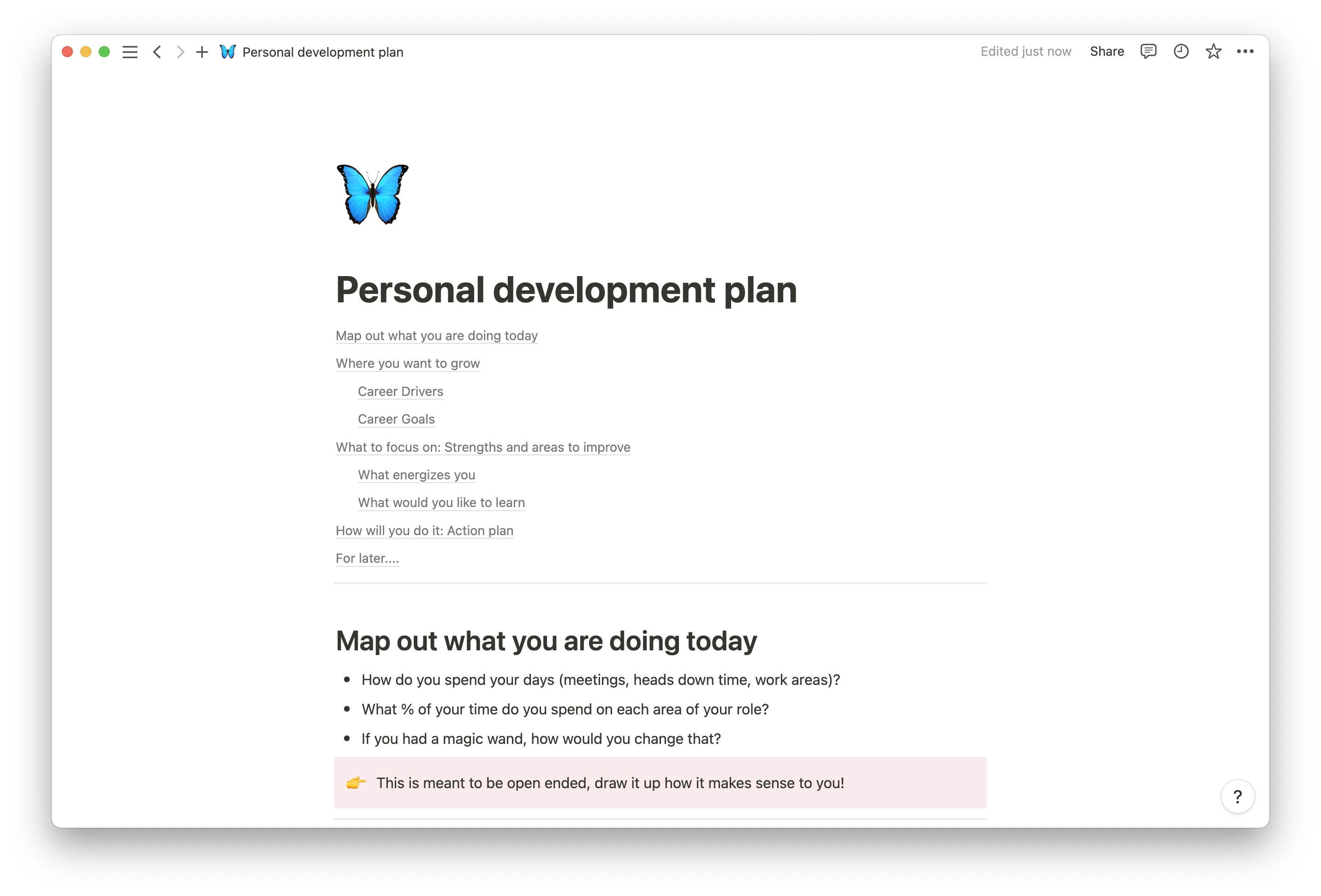 Personal development plan template thumbnail