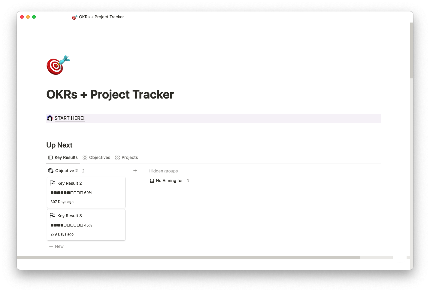 okrs and project tracker template thumbnail