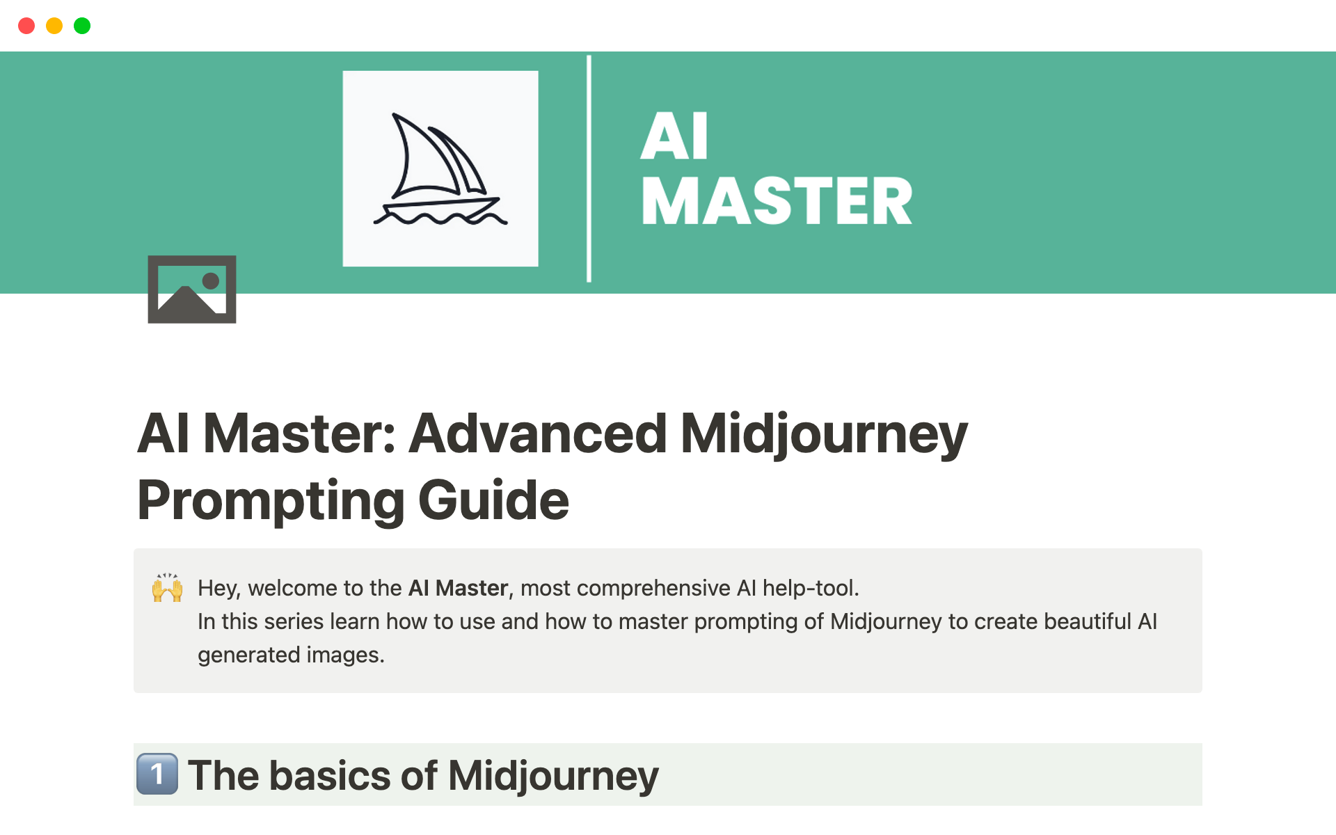 AI master guide