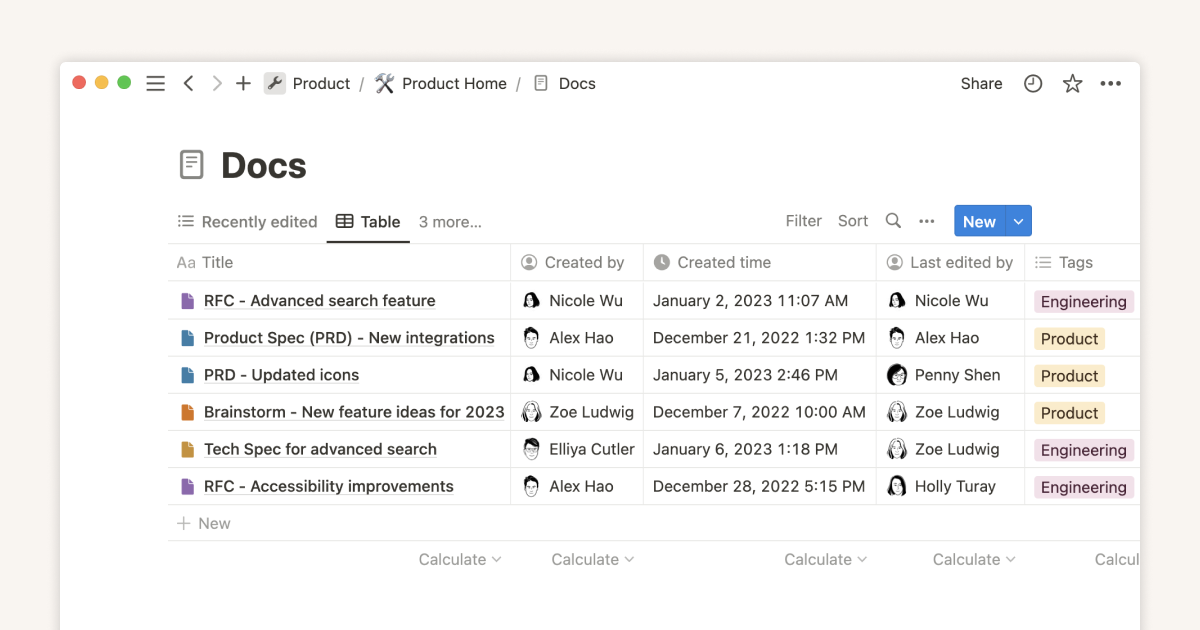 A documents database tailored for product teams