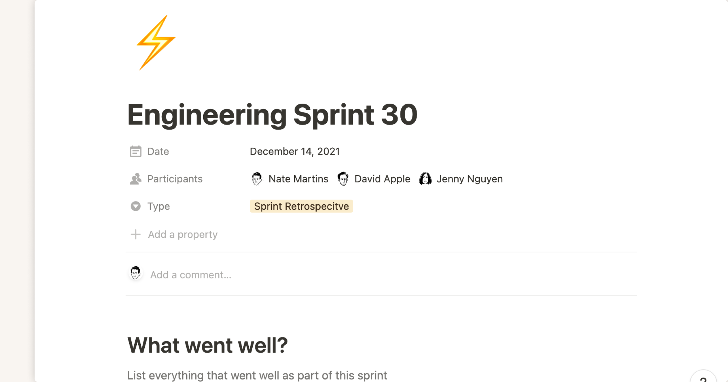 Sprint retrospective - thumbnail