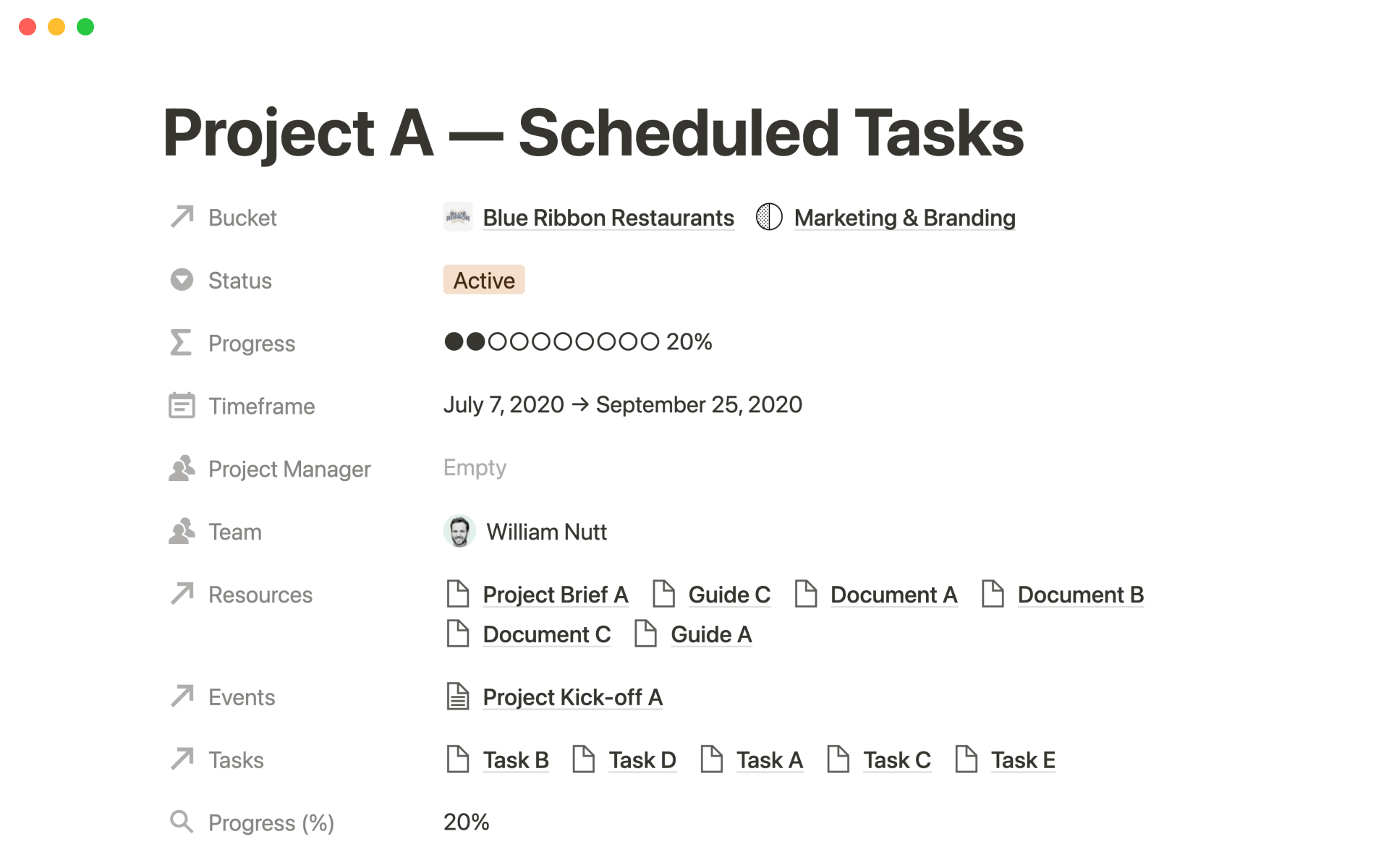 Plan and track projects from start to finish