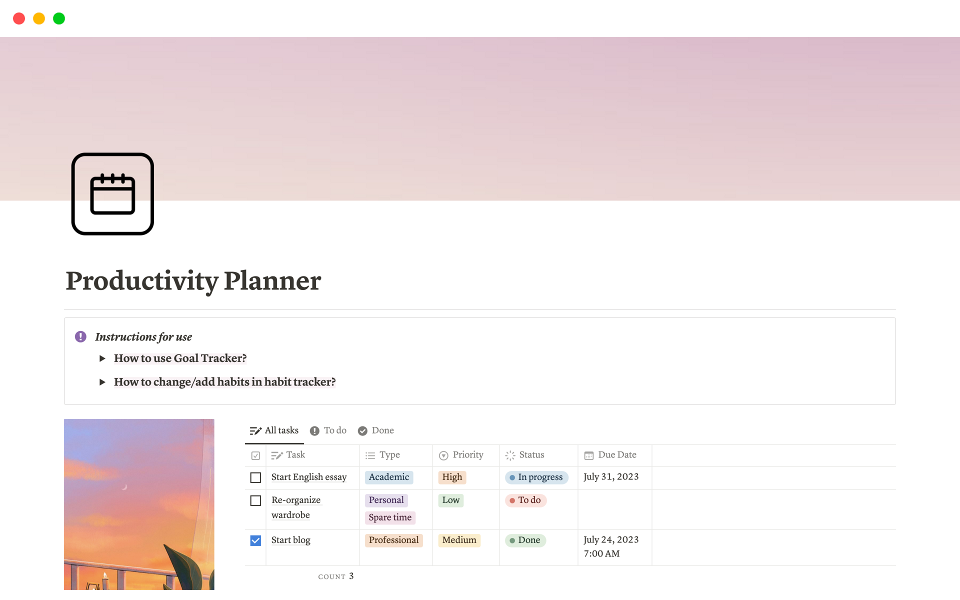 productivity-planner-kelsey-s-desktop