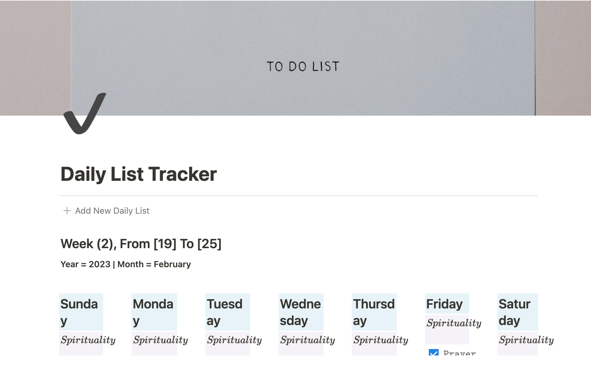 Reach your goals by creating a habit tracker in Notion
